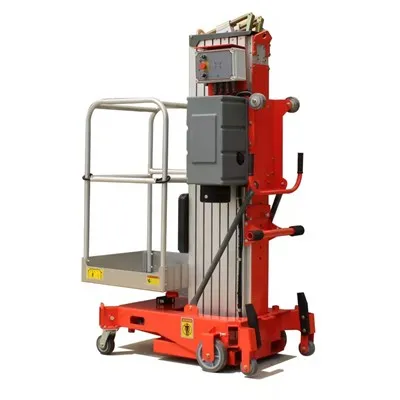 Jednostožiarová zdvíhacia plošina z hliníkovej zliatiny